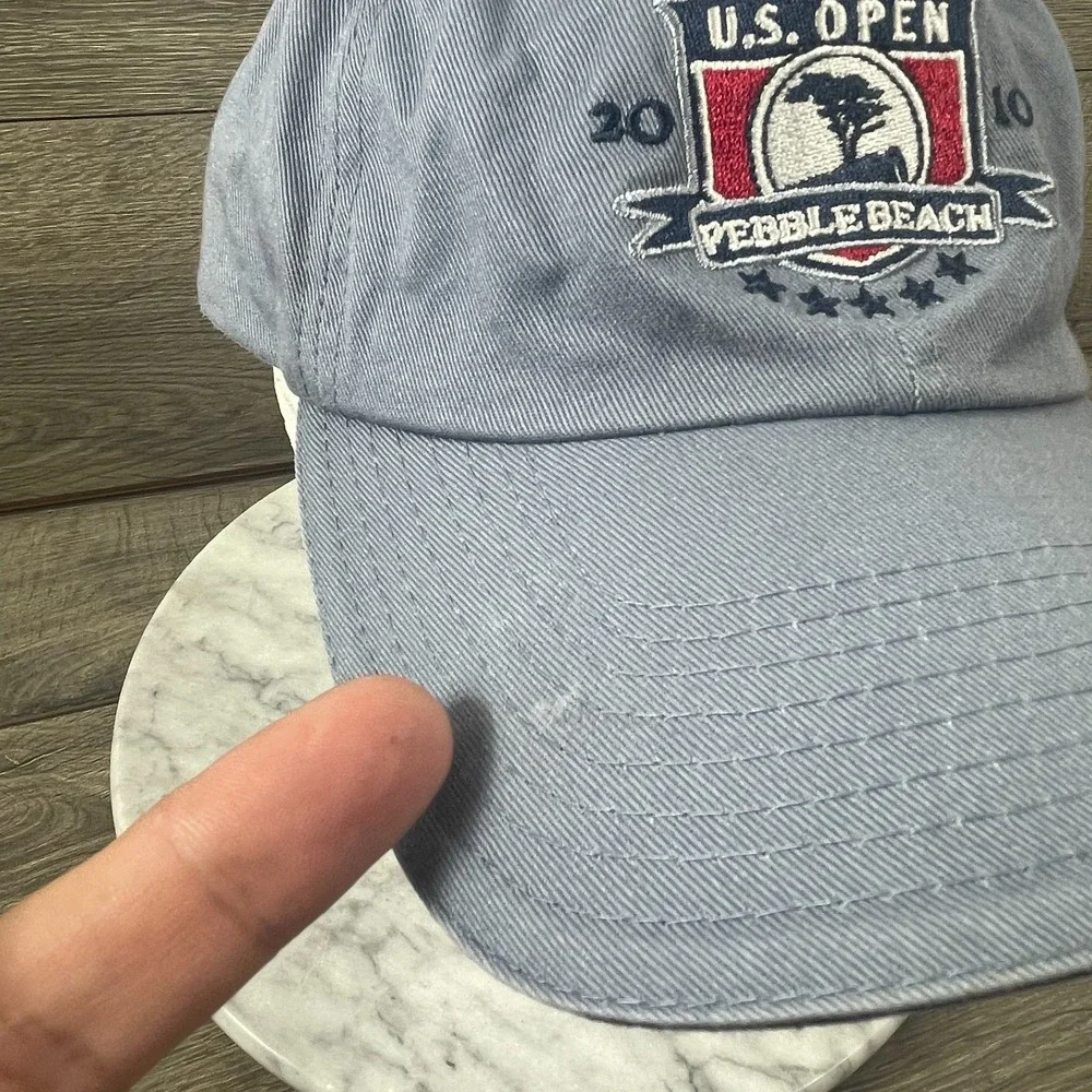 2010 US Open Pebble Beach Golf Hat‎ Members Cap USGA Adjustable Strapback Blue